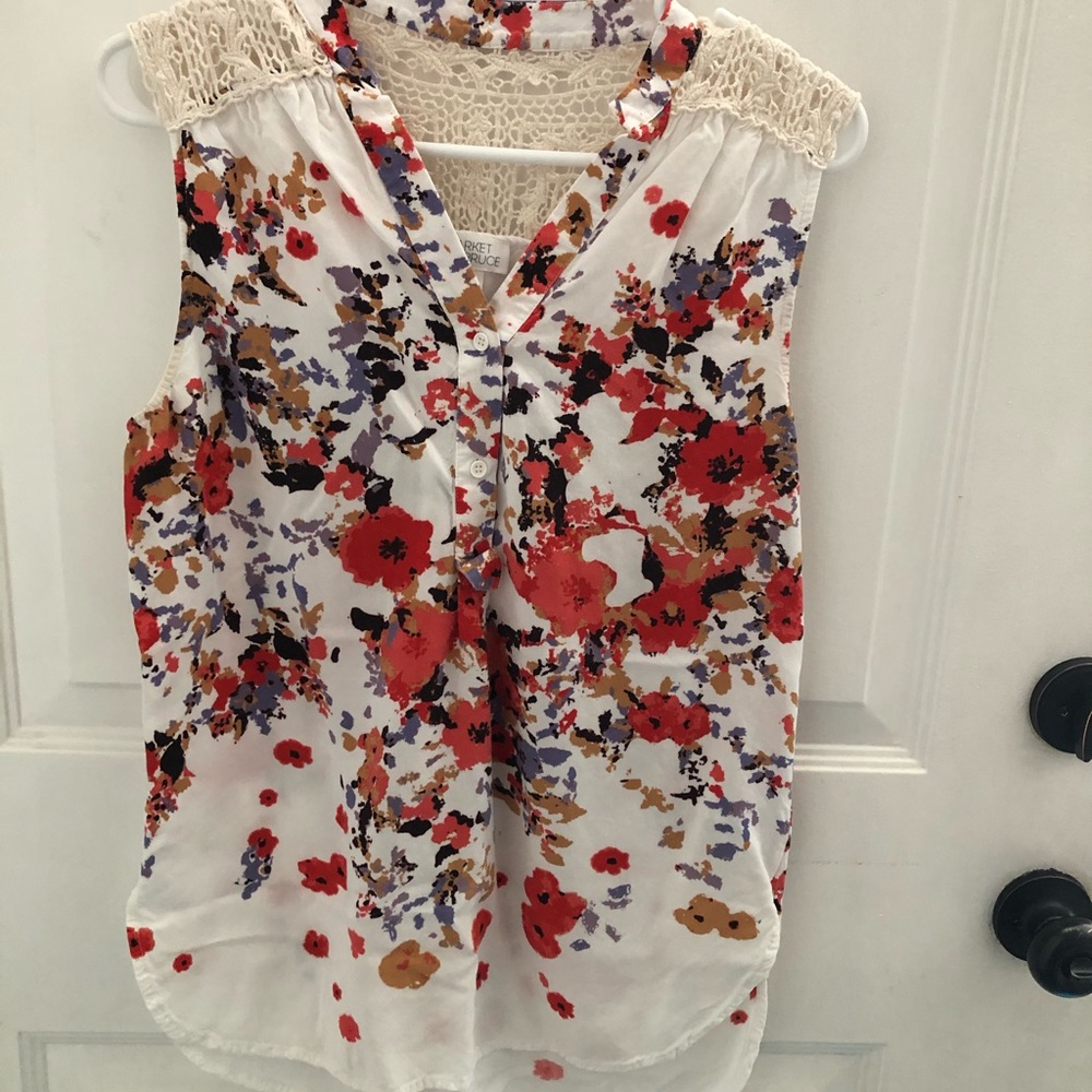 Market & Spruce Stitch Fix Blouse Cassie Crochet